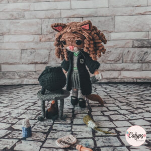 Hermione Granger, versión gato | Patrón de crochet