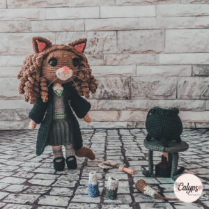 Hermione Granger, versión gato | Patrón de crochet