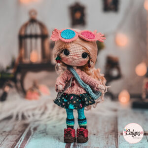 Luna Lovegood, versión lentes | Patrón de crochet