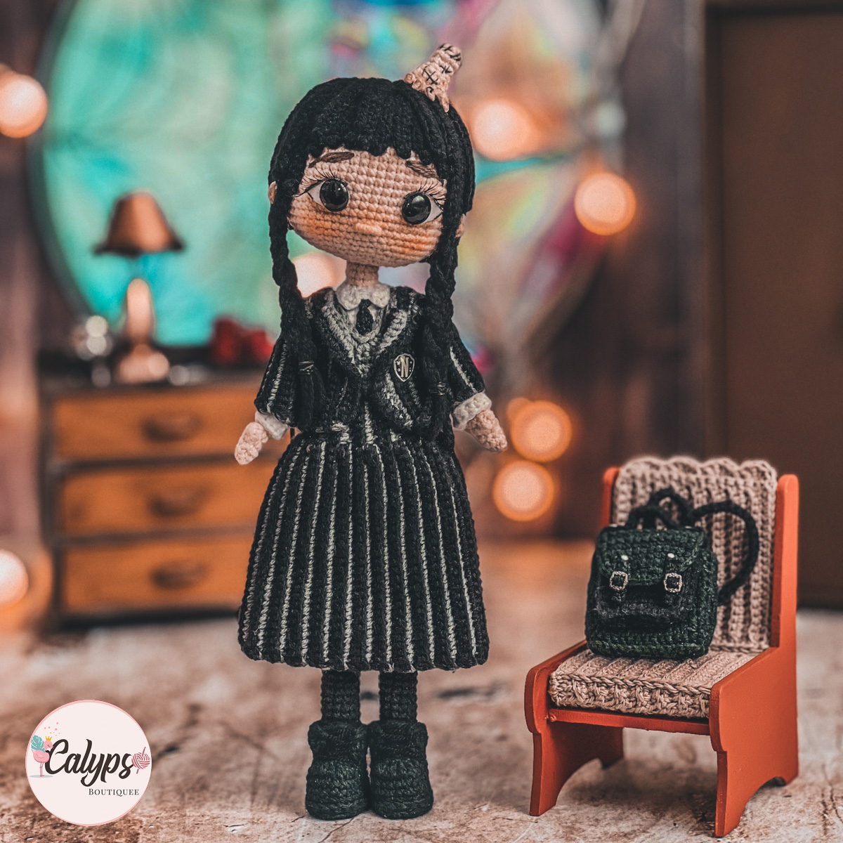 Merlina wednesday Addams Spanish Pattern 