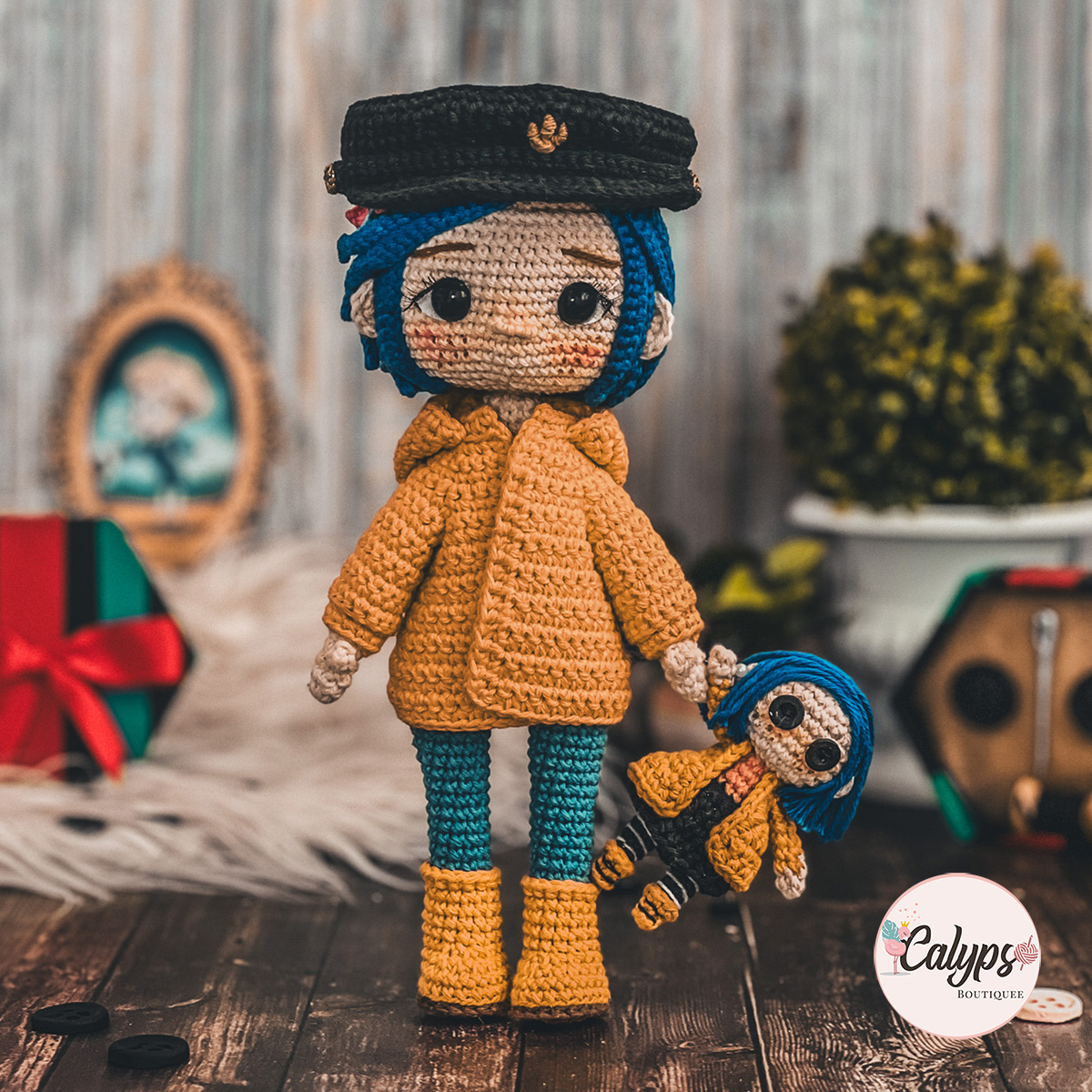 Coraline tejida a crochet online