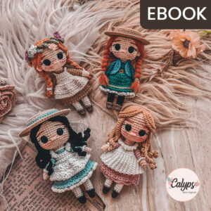 Anne, Diana & Ruby (pocket size version) | Crochet pattern ebook