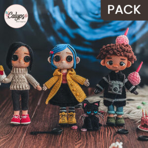 The Other Mother, Wybie and the spy doll | Crochet pattern pack
