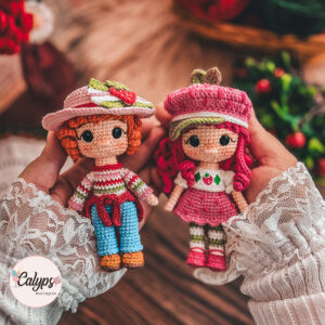 Strawberry Shortcake, 2003 + 2009 pocket size version | Crochet PDF pattern