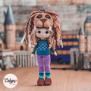 Luna Lovegood, versión gorro de león | Patrón de crochet