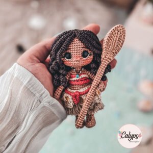 Moana, versión pocket size | Patrón de crochet en PDF